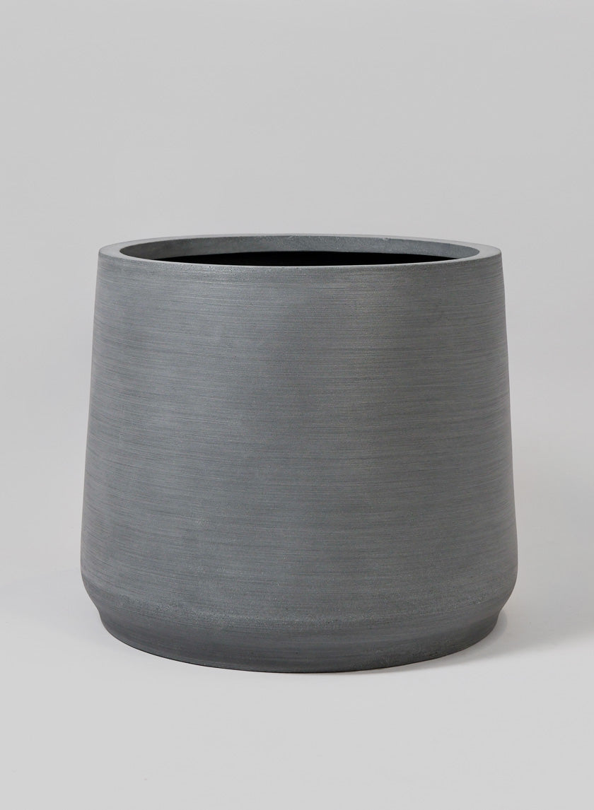 Alaric Gray Fiber Planter Decor Jamaligarden Gray 18.25in Tall EACH