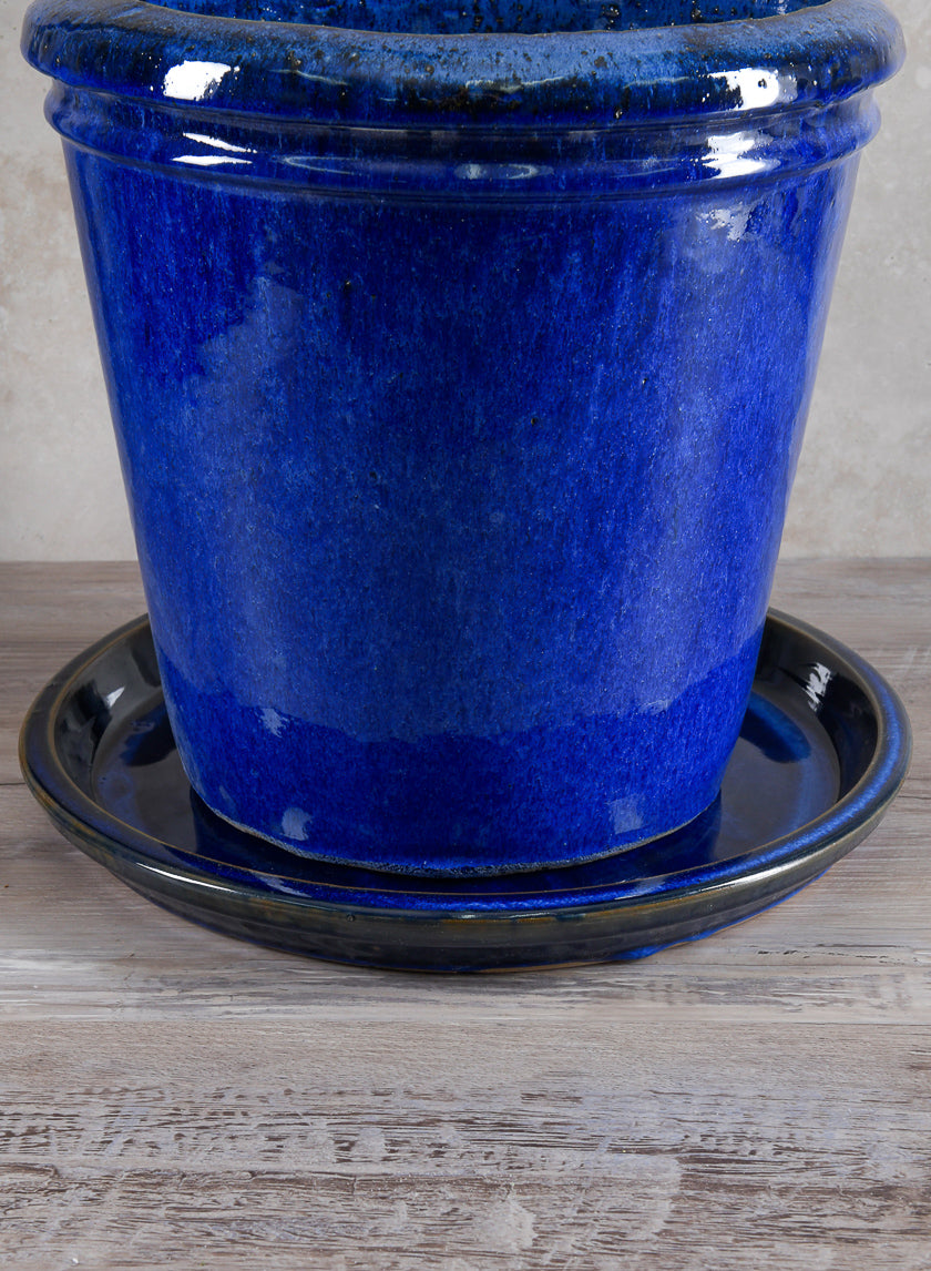 Blue Clay &amp; Ceramic Saucer Decor Jamaligarden