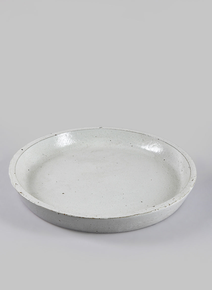 14in Saucer, Yucatan White Decor Jamaligarden