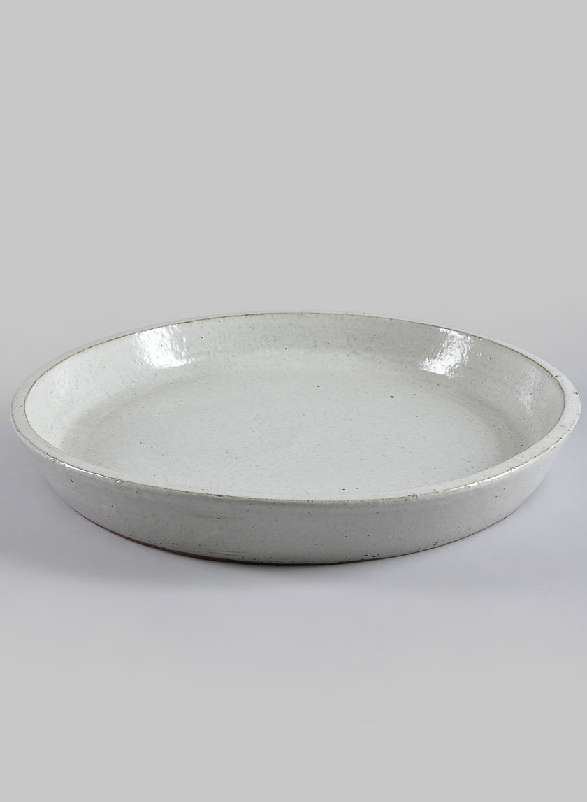 16in Saucer, Yucatan White Decor Jamaligarden