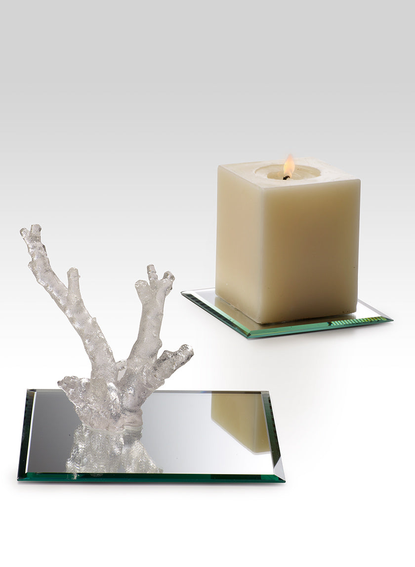 8in Square Table Mirror Decor Jamaligarden
