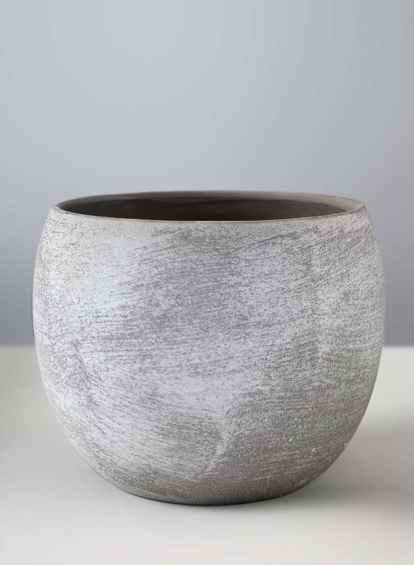Iquitos Venetian Grey Ceramic Pot Decor Jamaligarden