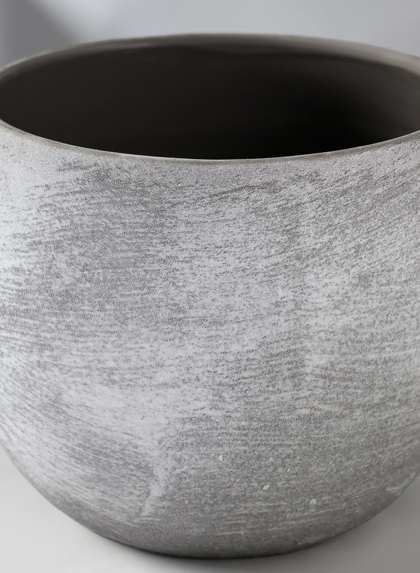 Iquitos Venetian Grey Ceramic Pot Decor Jamaligarden