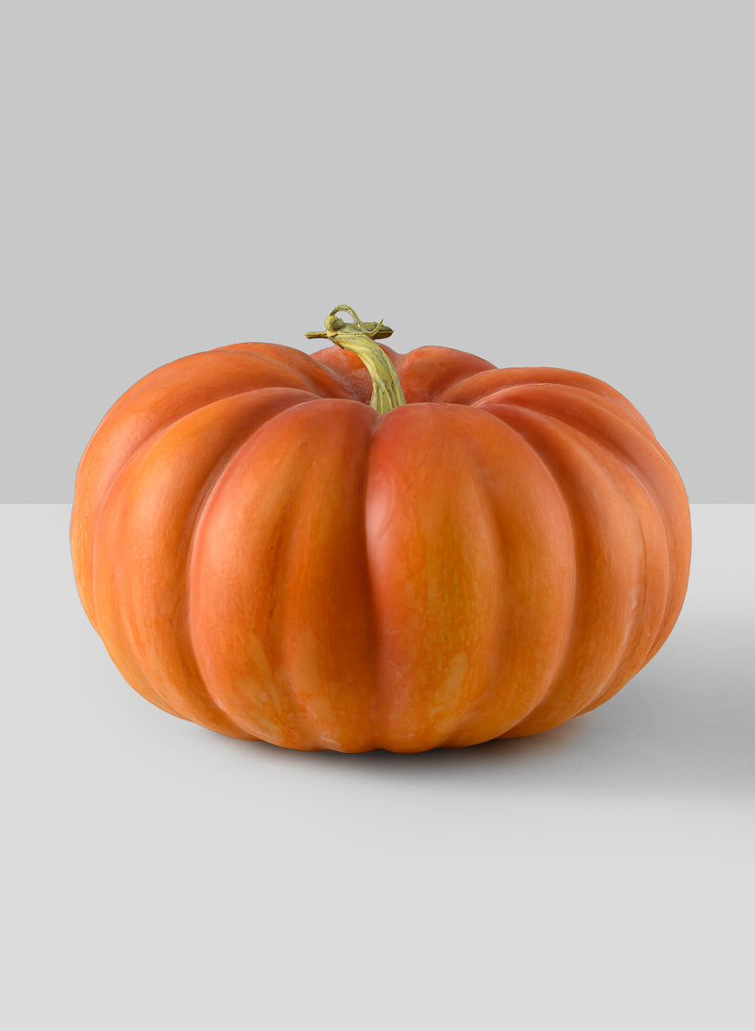 Cinderella Large Burned Yellow Pumpkin Decor Jamaligarden