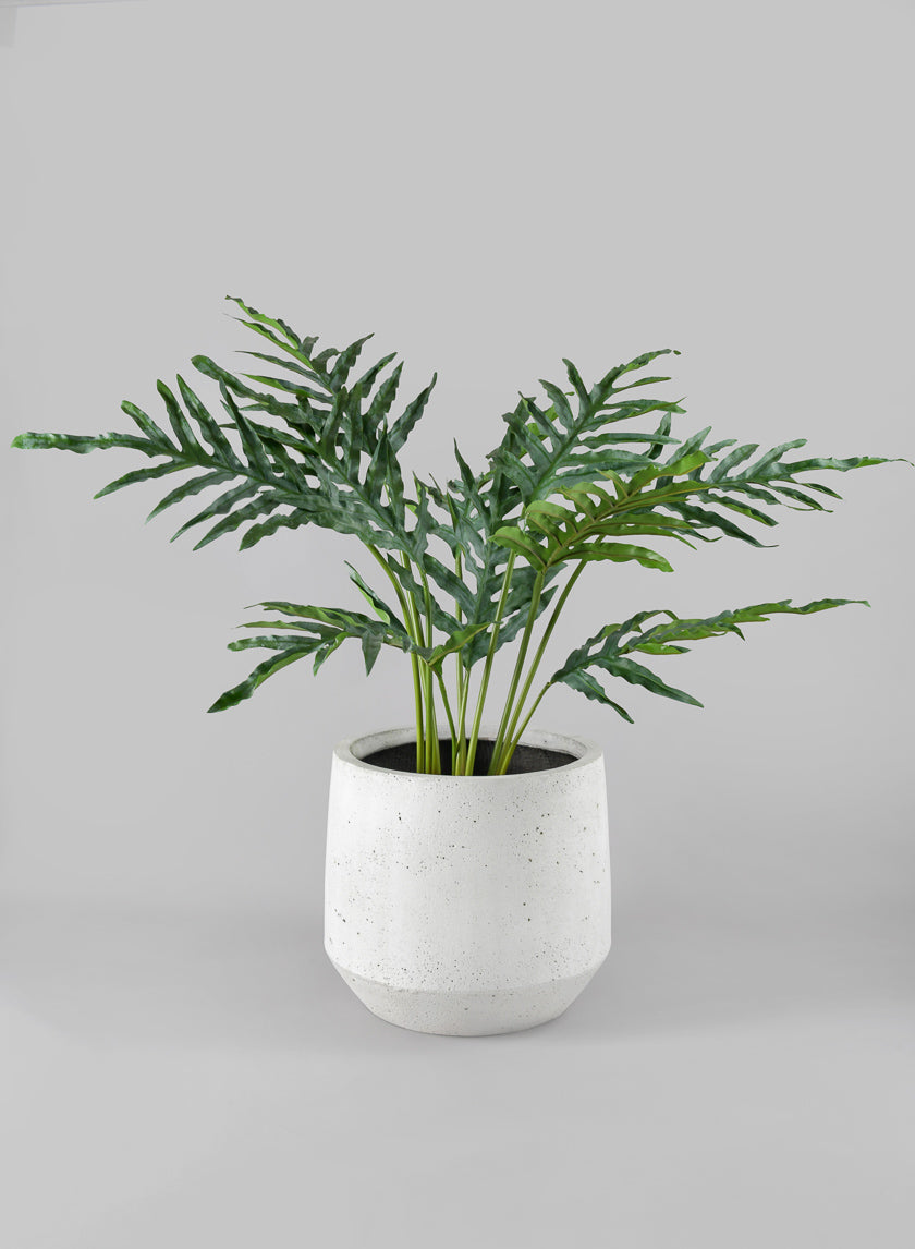 Santa Fe Sand Rock Antique White Planter Decor Jamaligarden 11in Tall EACH