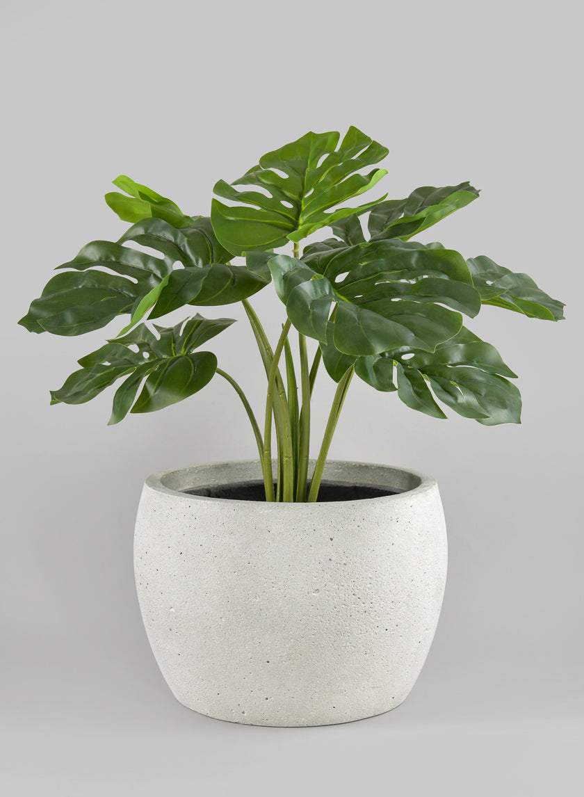 Santa Fe Sand Rock Antique White Low Planter Decor Jamaligarden 14in Tall EACH