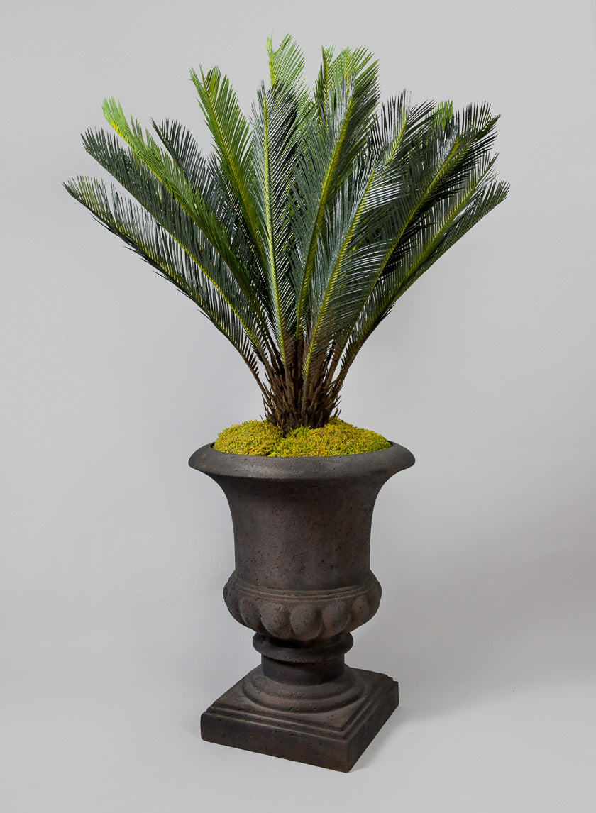 25.5in Tall Ophelia Rustic Brown Urn Decor Jamaligarden