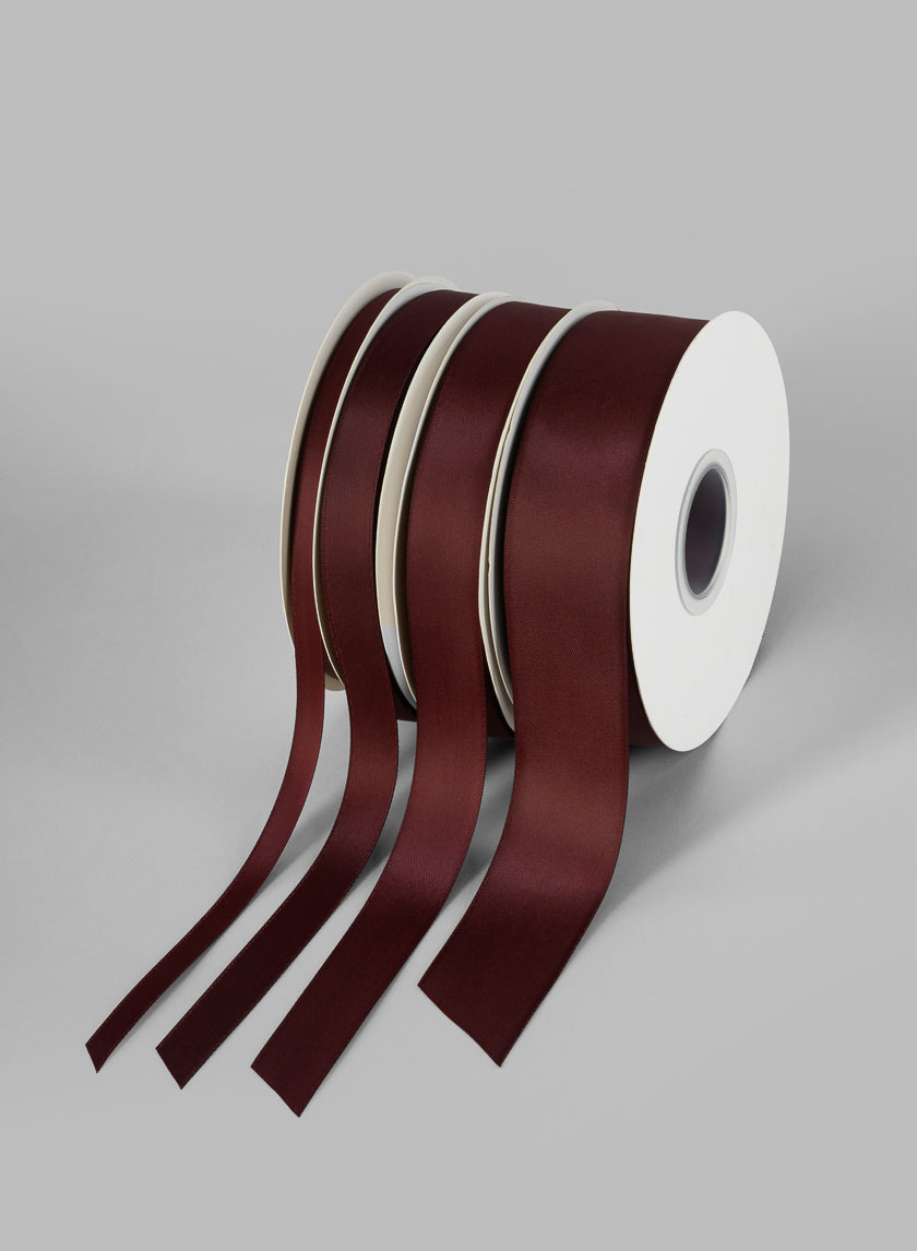 Burgundy Double Faced Satin Ribbon 50 Yard Spool Decor Jamaligarden