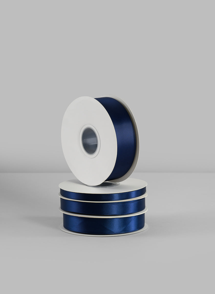 Navy Double Faced Satin Ribbon 50 Yard Spool Decor Jamaligarden