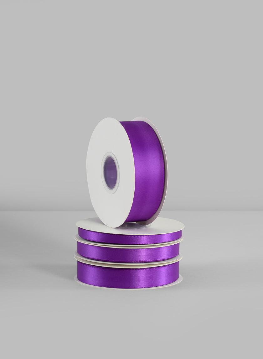 Purple Double Faced Satin Ribbon 50 Yard Spool Decor Jamaligarden