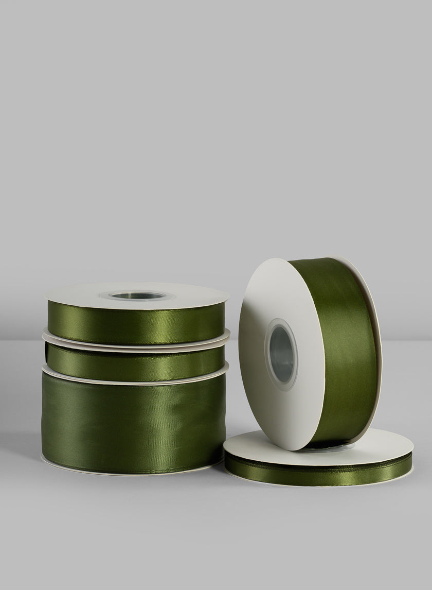 Moss Double Faced Satin Ribbon 50 Yard Spool Decor Jamaligarden