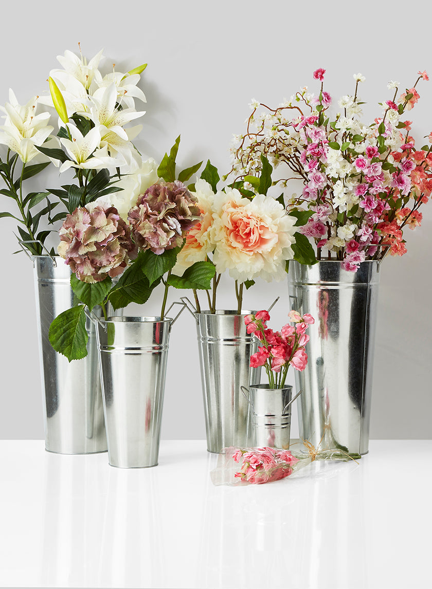 Zinc French Vases With Square Handles Decor Jamaligarden