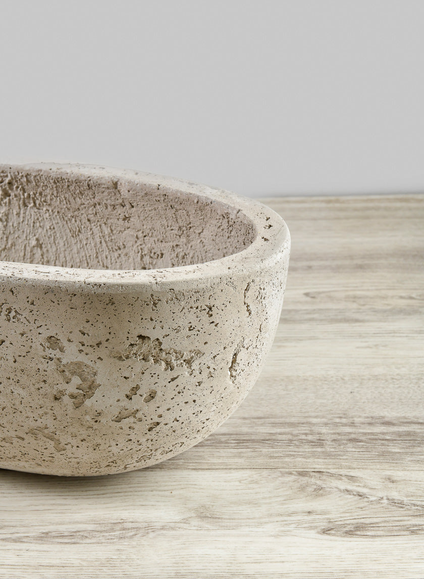 Yerevan Natural Cement Stone Oval Planters Decor Jamaligarden
