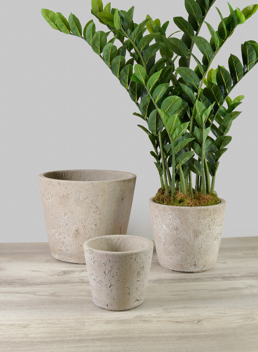 Yerevan Natural Cement Stone Pots Decor Jamaligarden