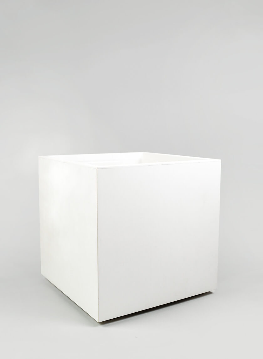 19.5in Tall Millennium Pearl Cube Planter Decor Jamaligarden
