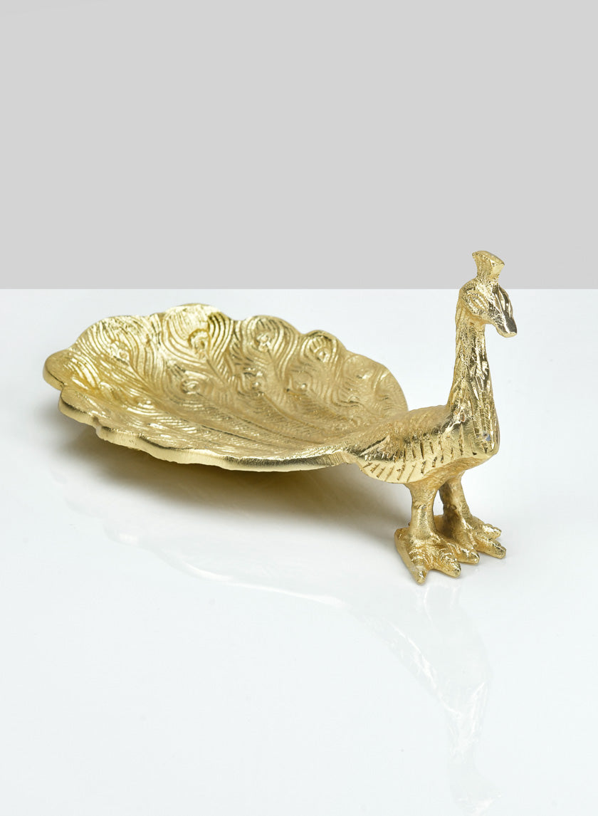 9in Long Peacock Dish Decor Jamaligarden
