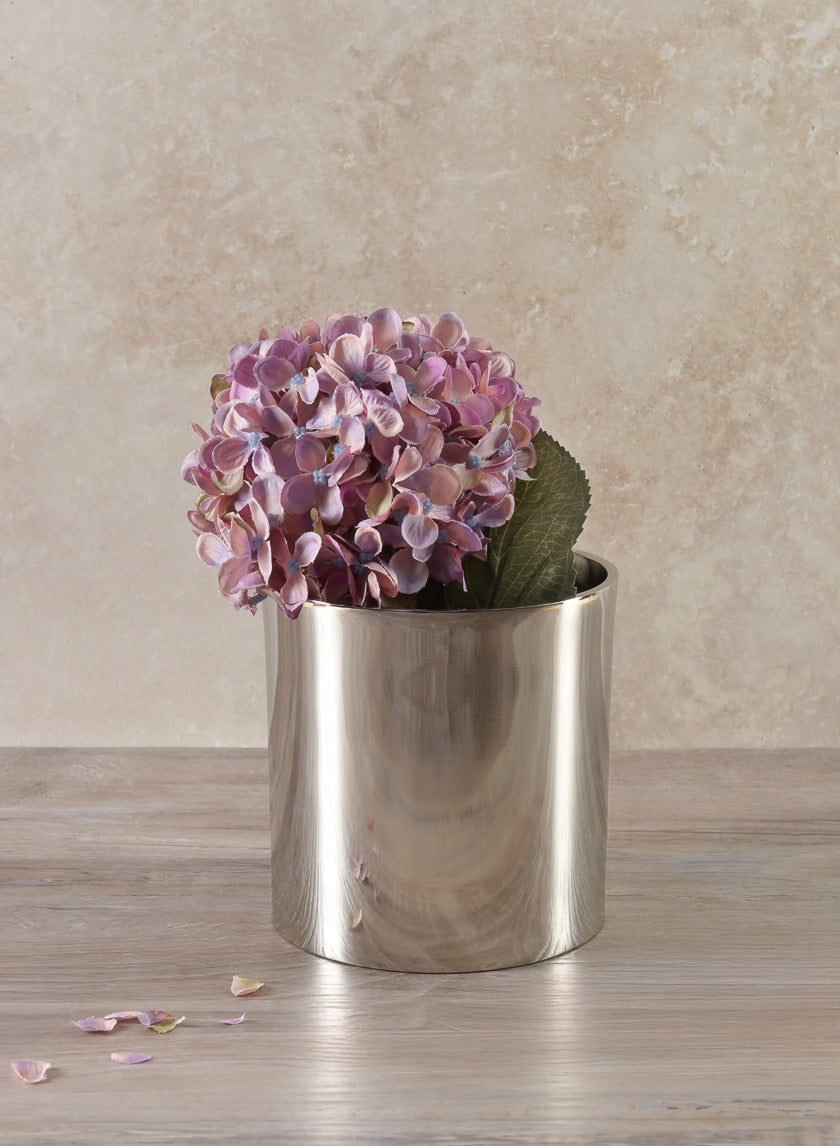 Nickel Plated Aluminum Cylinder Decor Jamaligarden