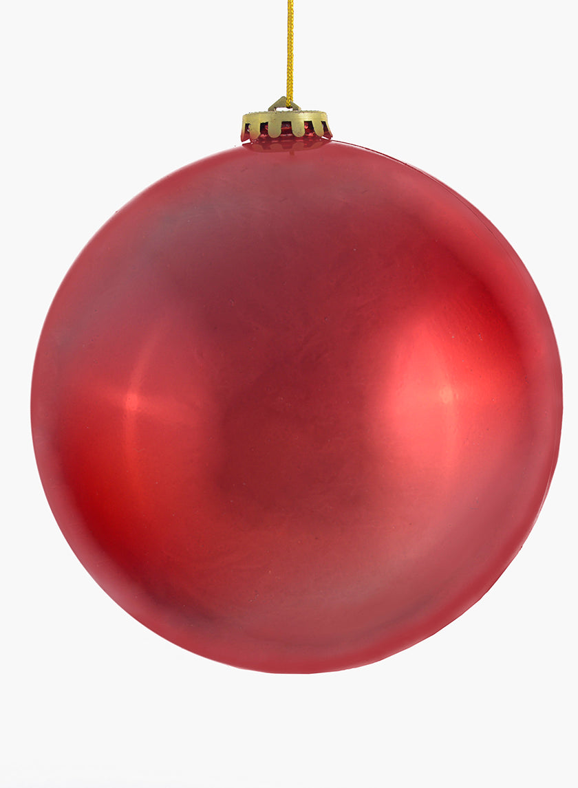 6in Round Red Plastic Ornament Balls 150mm Decor Jamaligarden