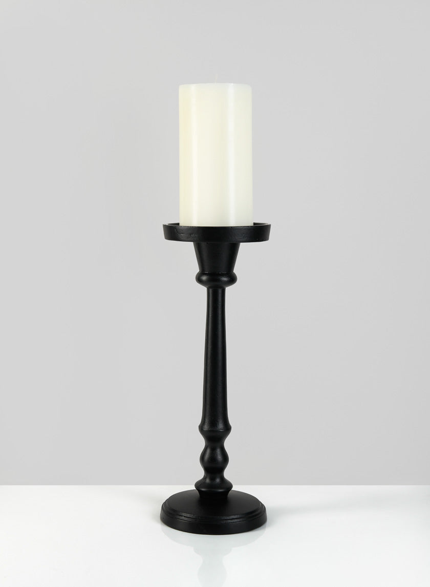12in Targaryen Black Pillar Holder Decor Jamaligarden