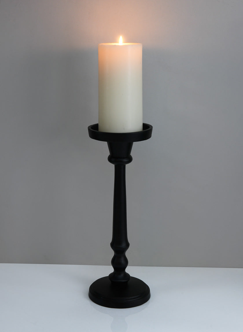 12in Targaryen Black Pillar Holder Decor Jamaligarden