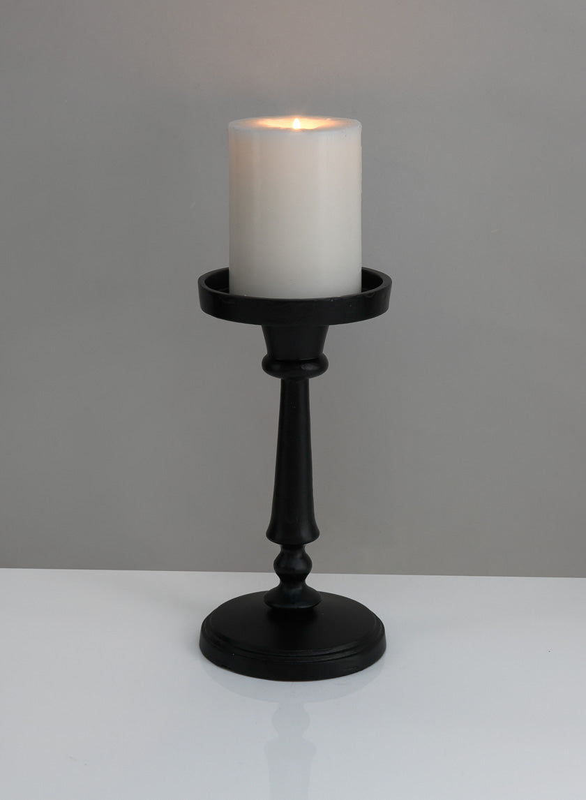 8.75in Tall Targaryen Black Pillar Holder Decor Jamaligarden