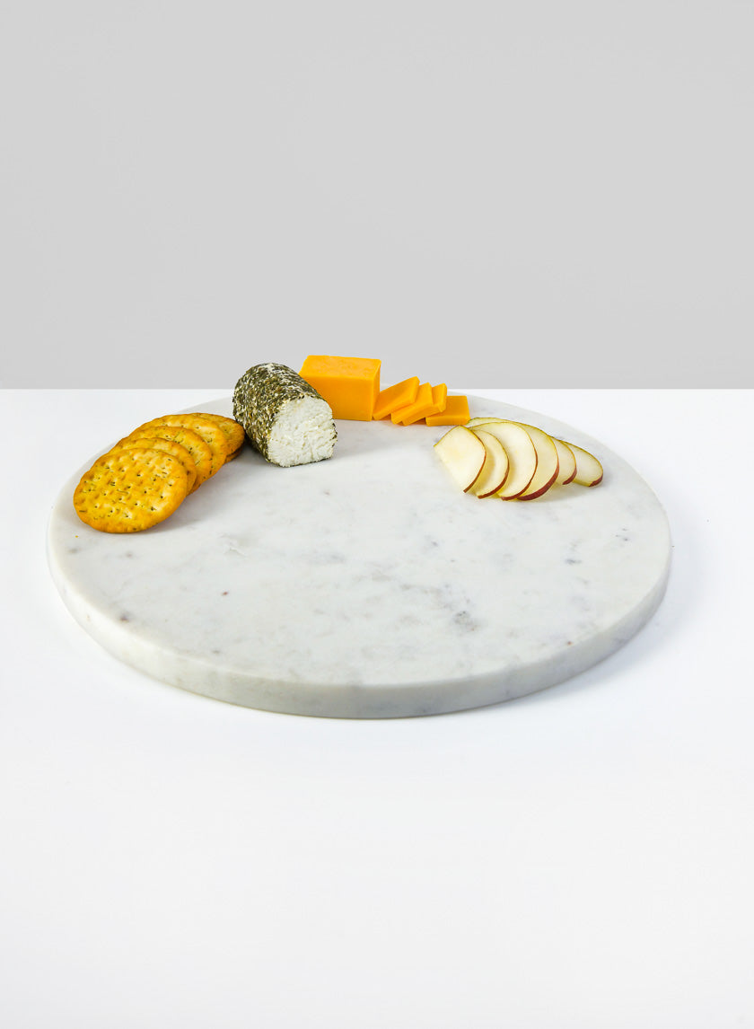 12in Wide Ashgabat White Pastry Tray Decor Jamaligarden