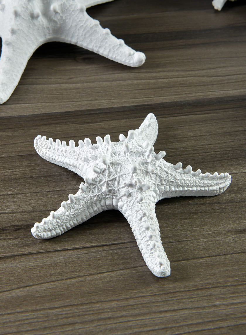 5.5in Long Artificial White Starfish Decor Jamaligarden