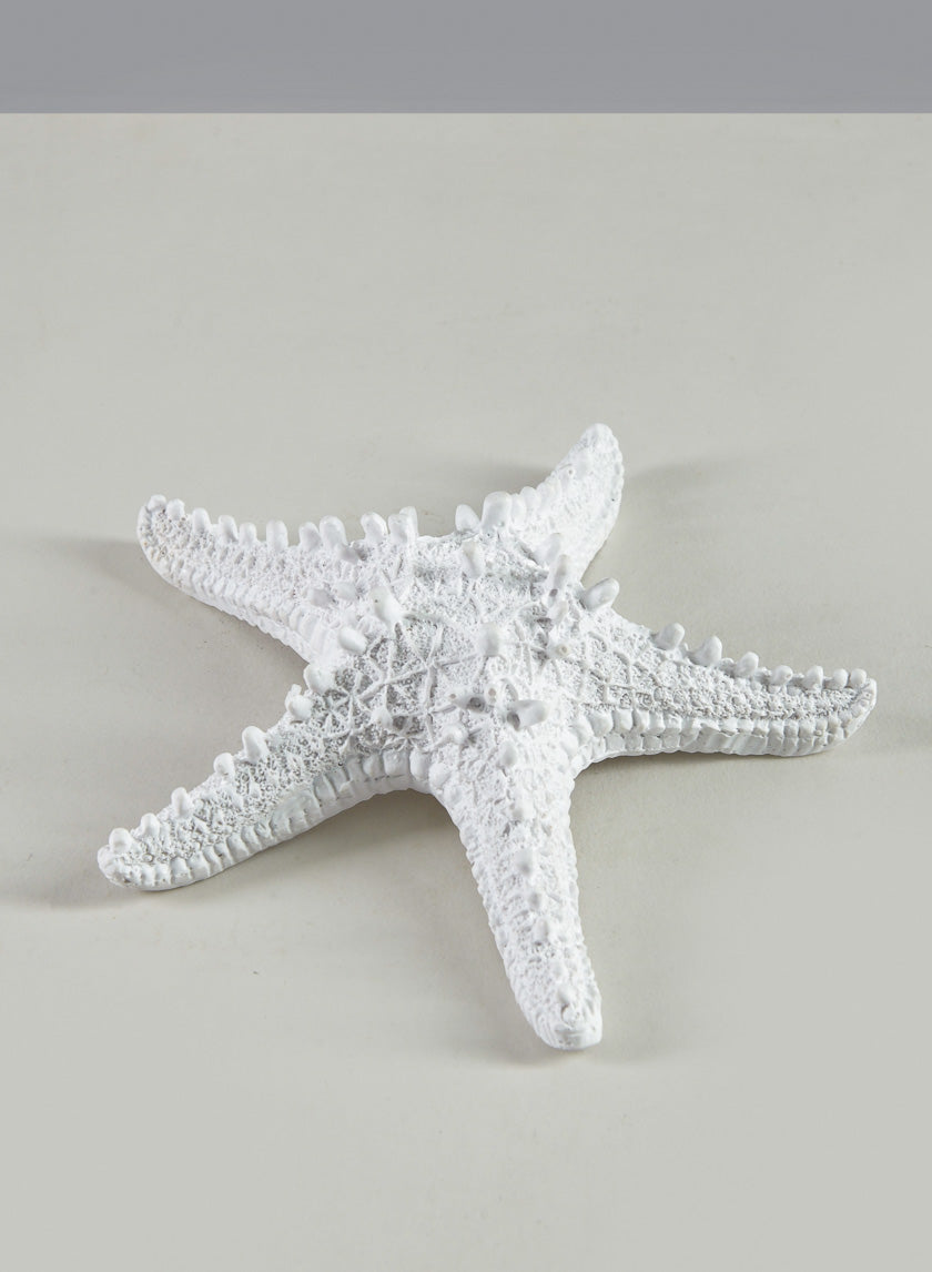 5.5in Long Artificial White Starfish Decor Jamaligarden