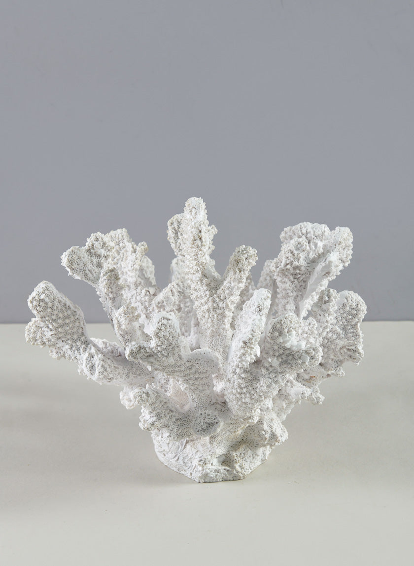 6in Long Artificial White Finger Coral Decor Jamaligarden