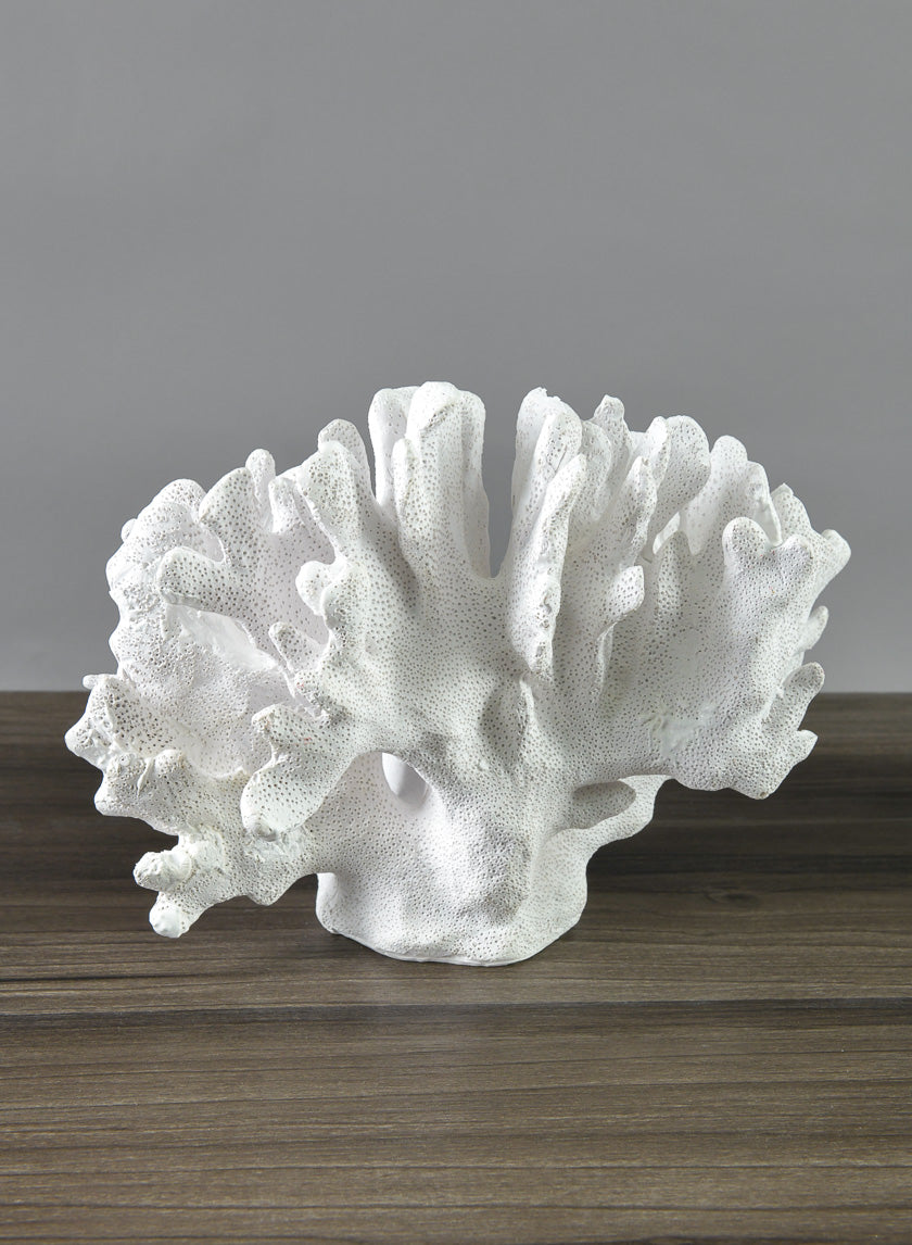 11in Long Artificial White Elkhorn Coral Decor Jamaligarden