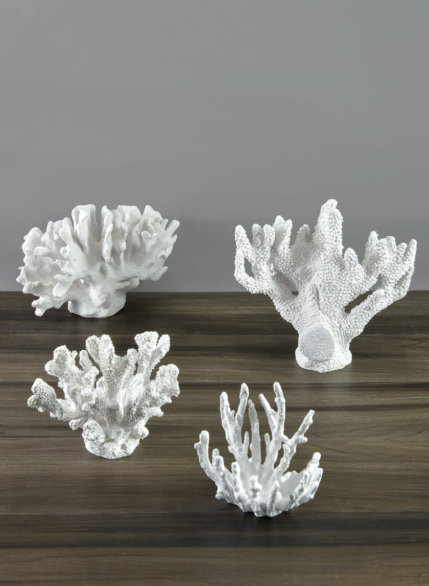 11in Long Artificial White Elkhorn Coral Decor Jamaligarden