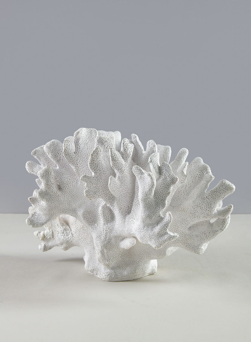 11in Long Artificial White Elkhorn Coral Decor Jamaligarden