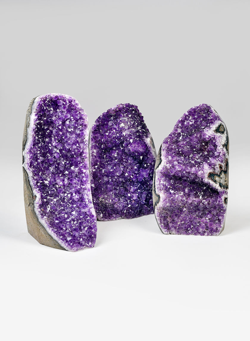 Small, Medium, Large Polished Amethyst Geode Stones Decor Jamaligarden