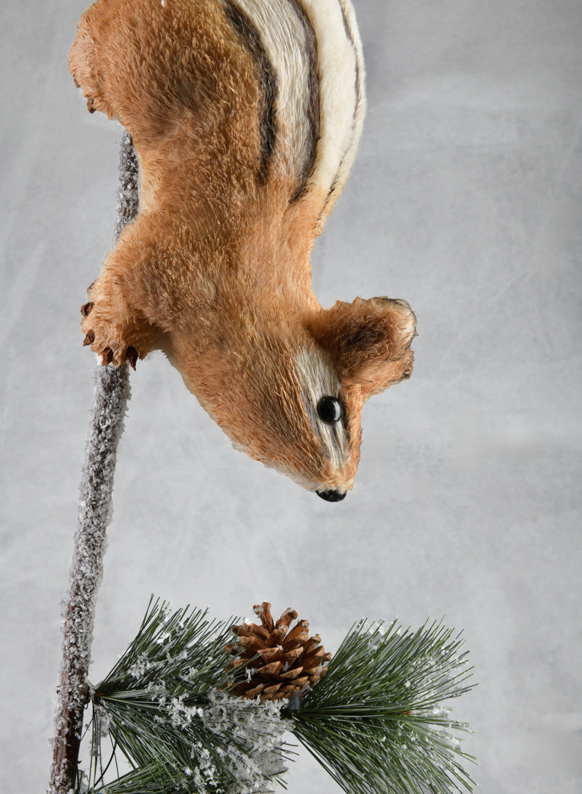 28in Long Brown Squirrel Branch Decor Jamaligarden