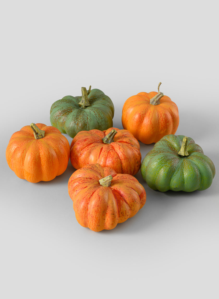 Fresh Farm Multi Color Mini Pumpkins, Bag of 6 Decor Jamaligarden