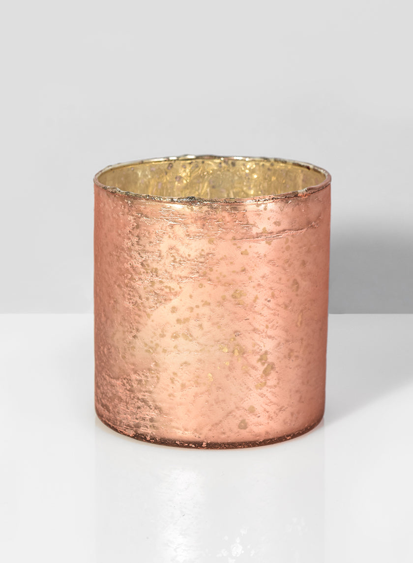 Matte Copper Glass Cylinders Decor Jamaligarden