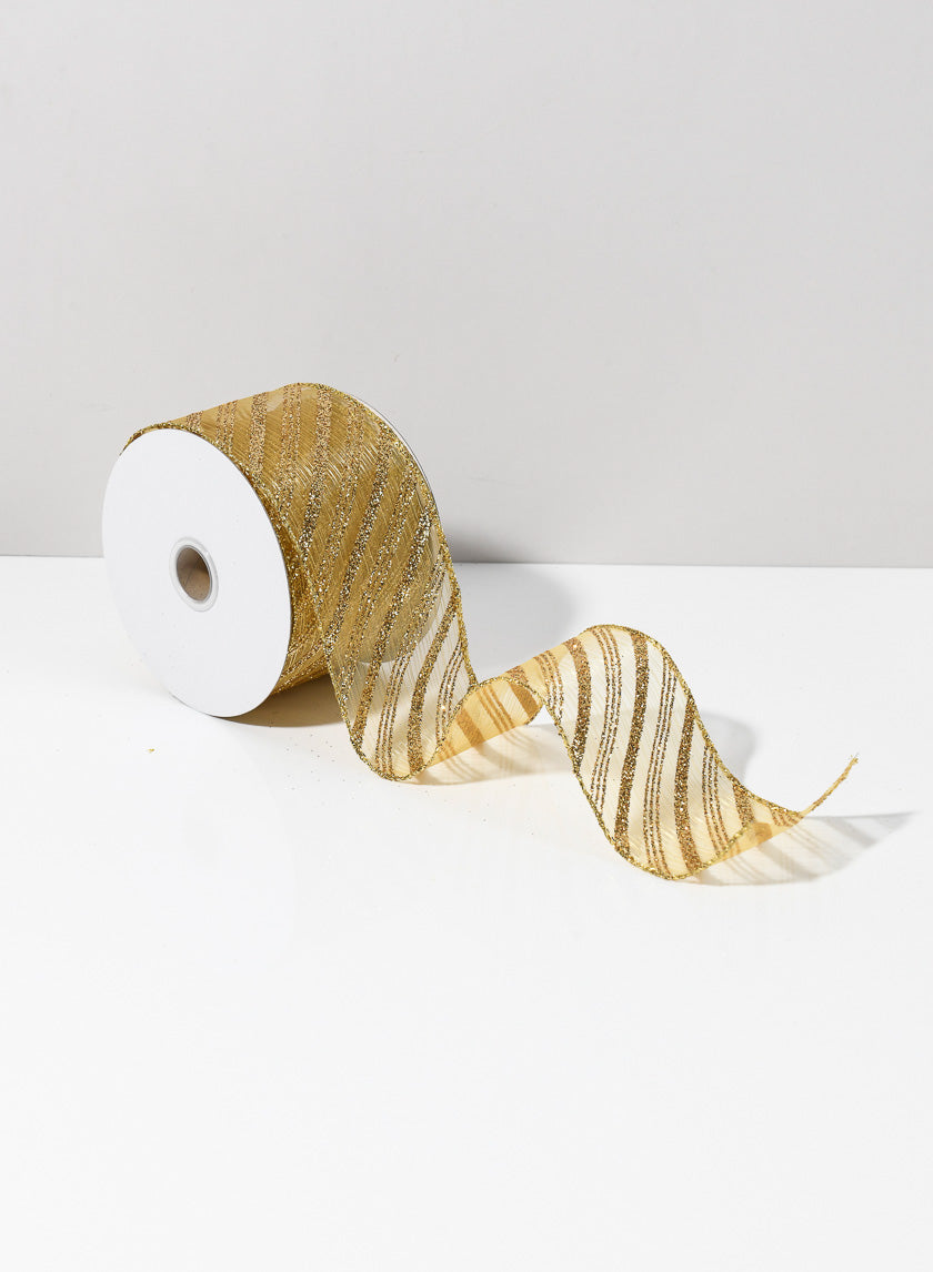 30ft Roll Ribbon - Gold Decor Jamaligarden