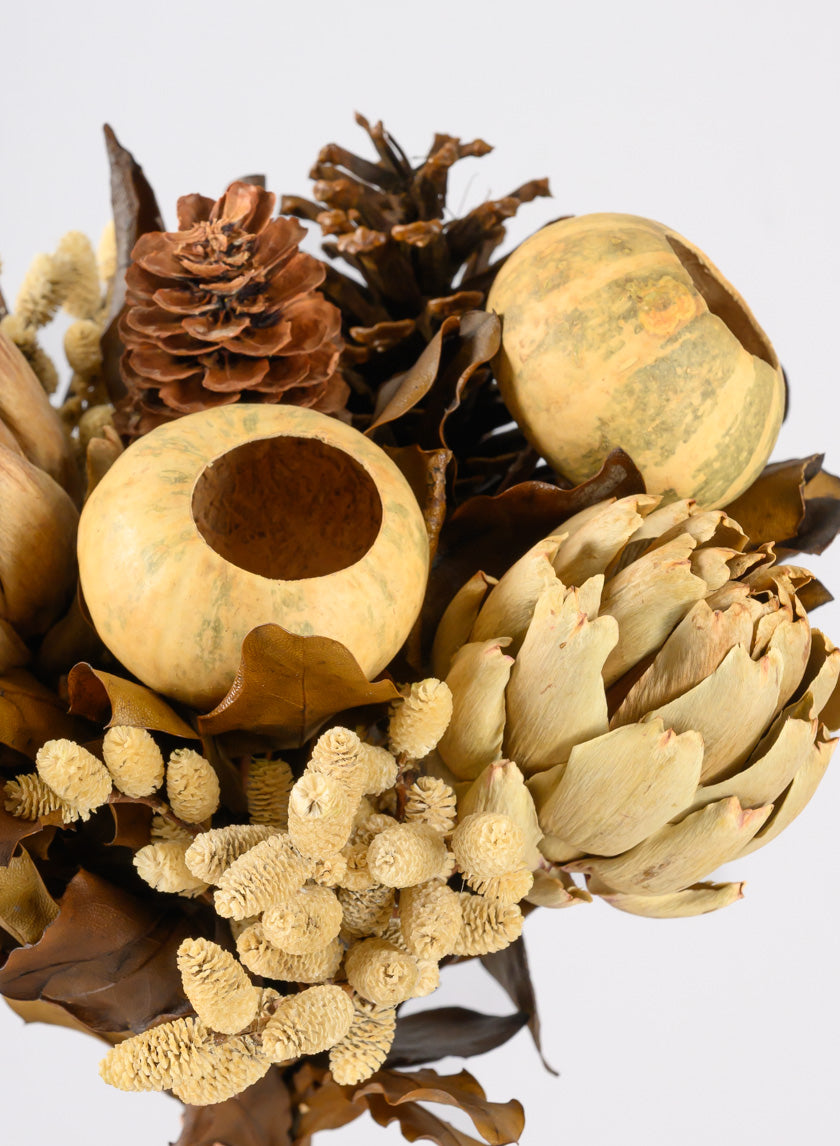 14in Long Mixed Dried Pods and Leaves Bouquet Decor Jamaligarden