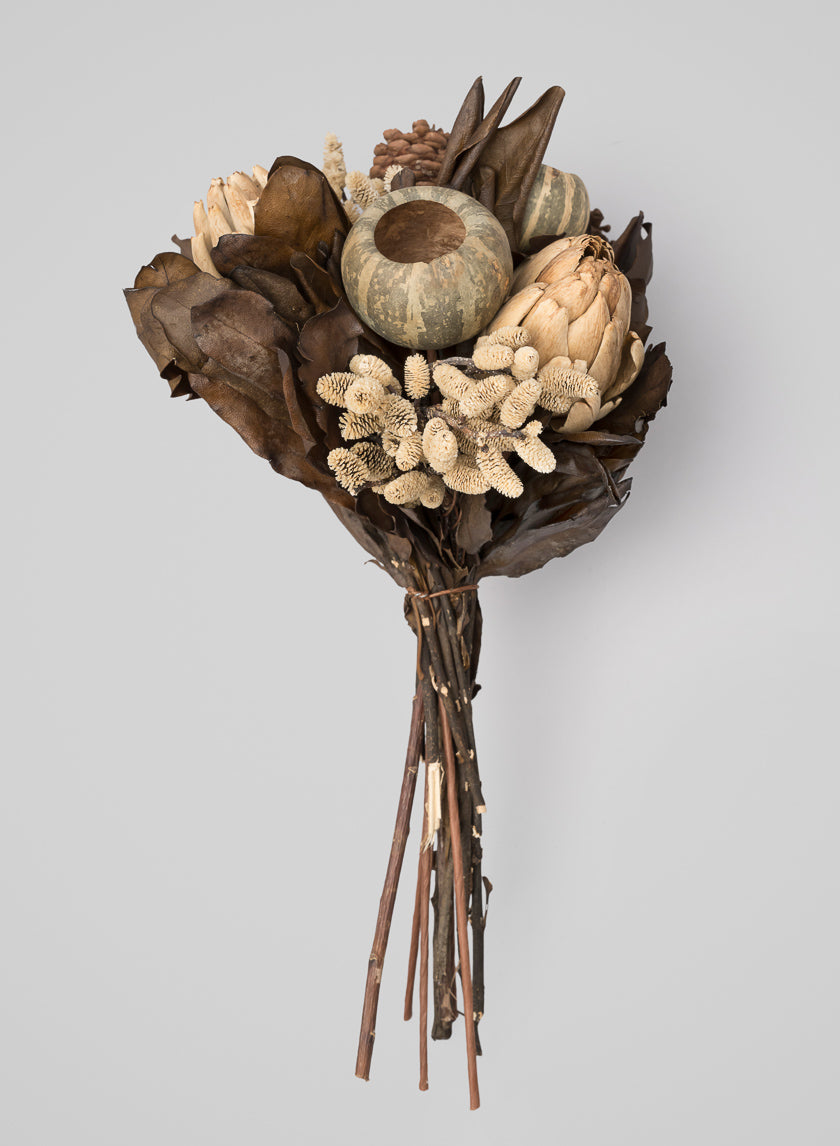 14in Long Mixed Dried Pods and Leaves Bouquet Decor Jamaligarden