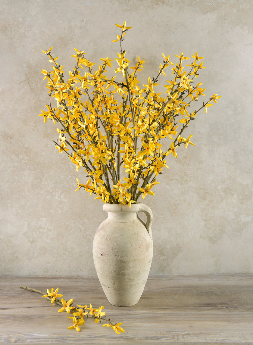 24in Long Blooming Forsythia Branch Decor Jamaligarden