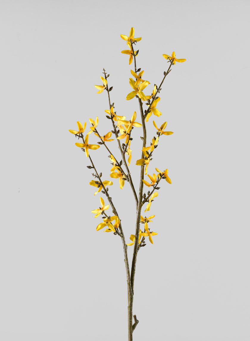 24in Long Blooming Forsythia Branch Decor Jamaligarden