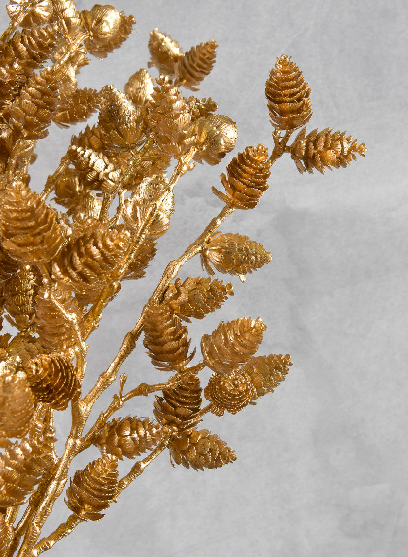 24in Long Pinecone Bundle x 3 Branches Decor Jamaligarden