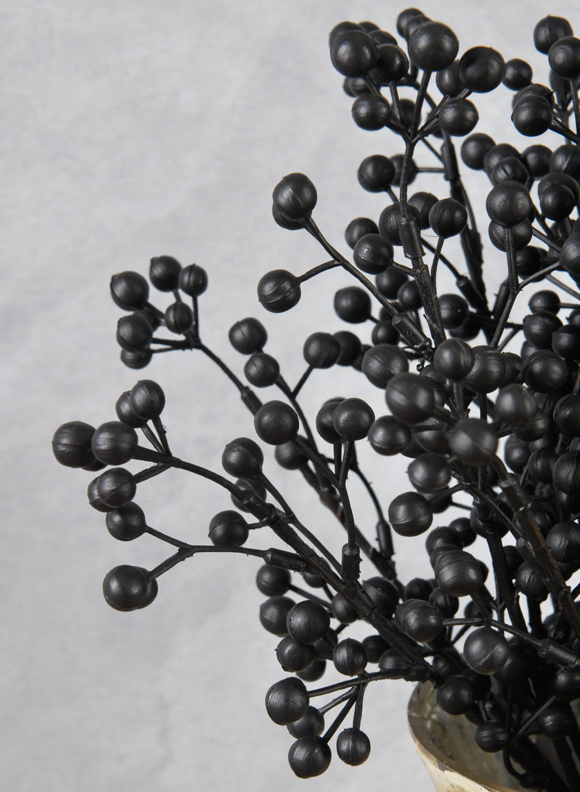 14in Long Black Holly Fruit Bush Decor Jamaligarden