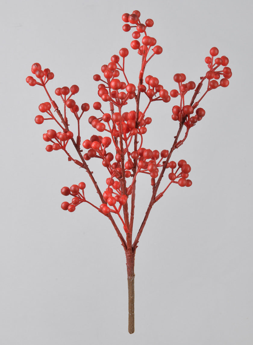 14in Long Red Holly Fruit Bush Decor Jamaligarden
