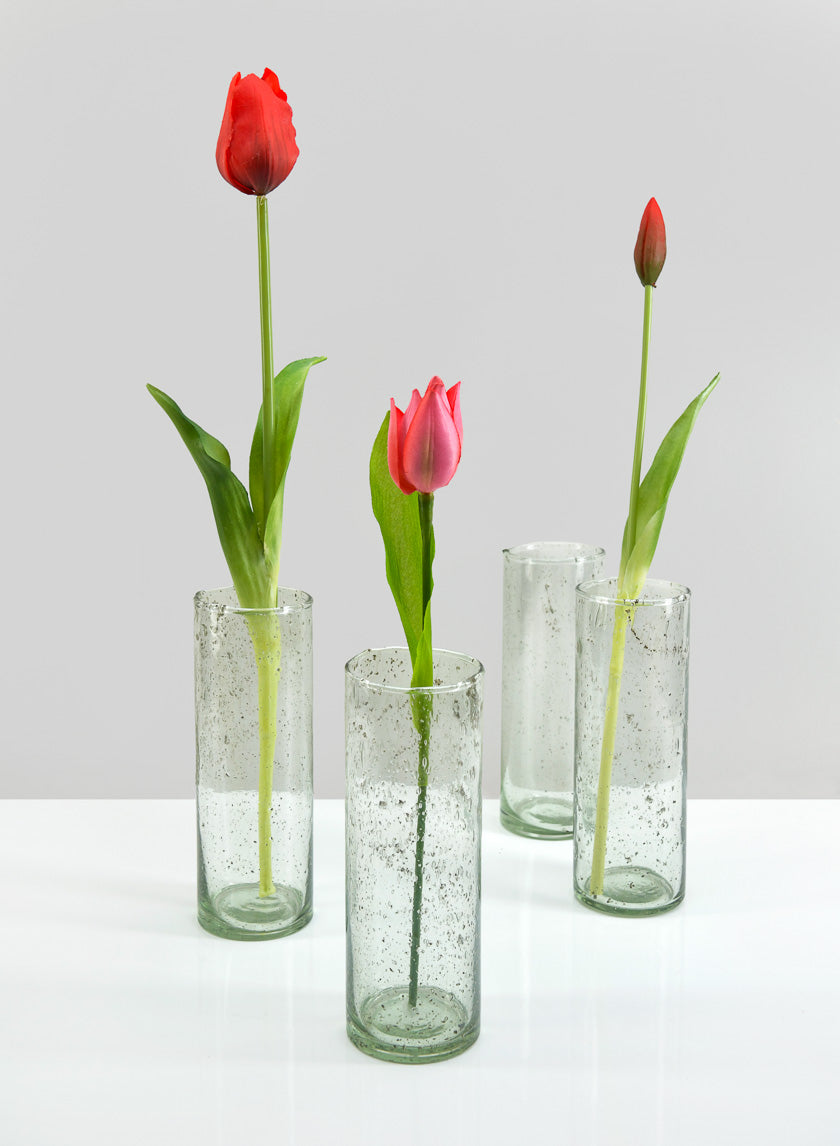 7in Tall Antoine Vintage Glass Bud Vase Decor Jamaligarden