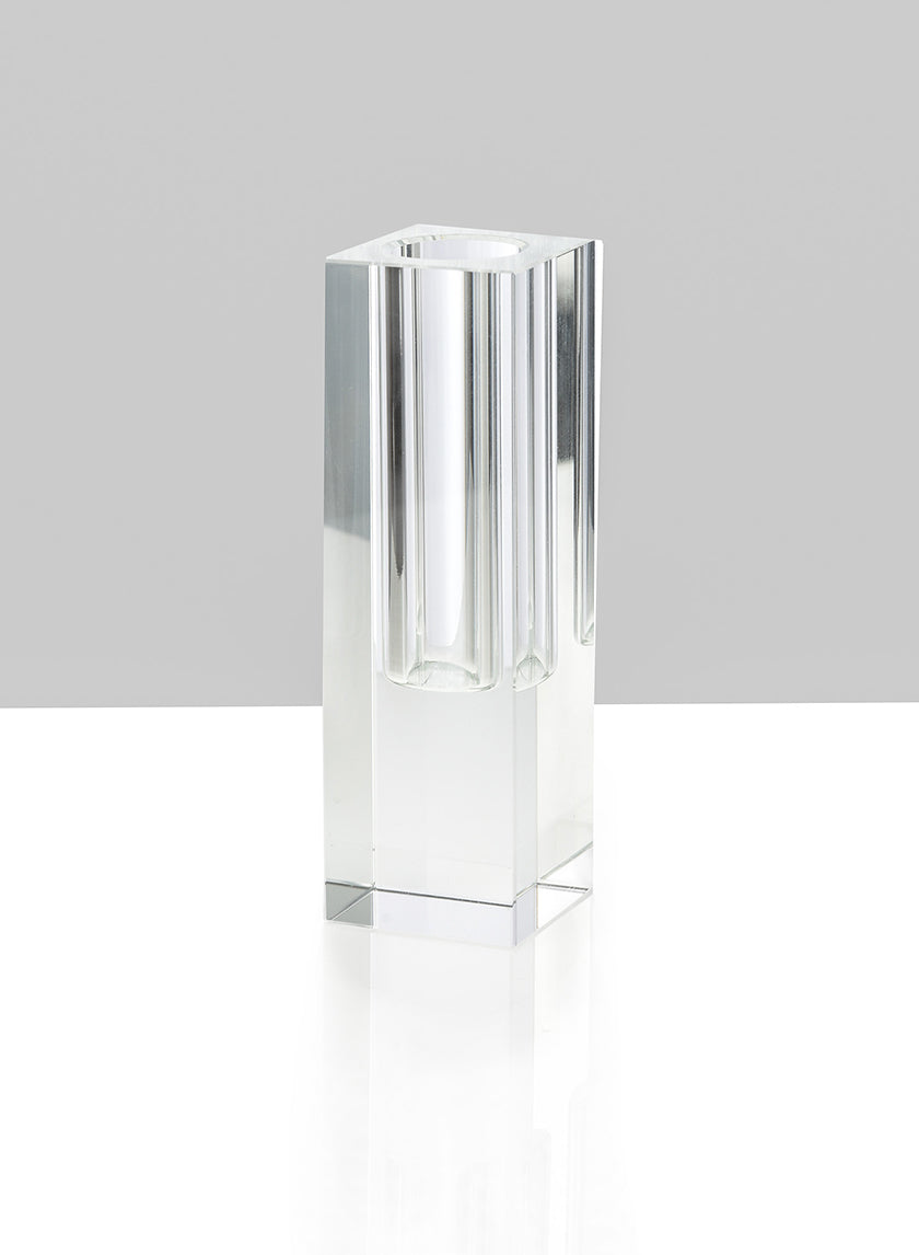 Square Glass Crystal Bud Vases Decor Jamaligarden 5in EACH