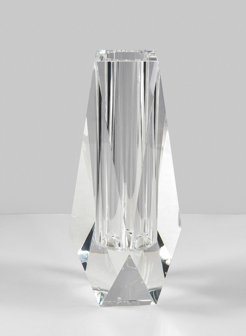 8.5in Tall Coffee Table Crystal Glass Vase Decor Jamaligarden