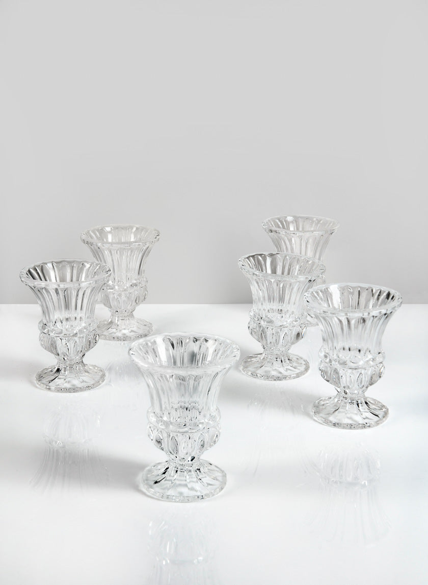 4in Tall Mimosa Glass Urn, Mini Decor Jamaligarden