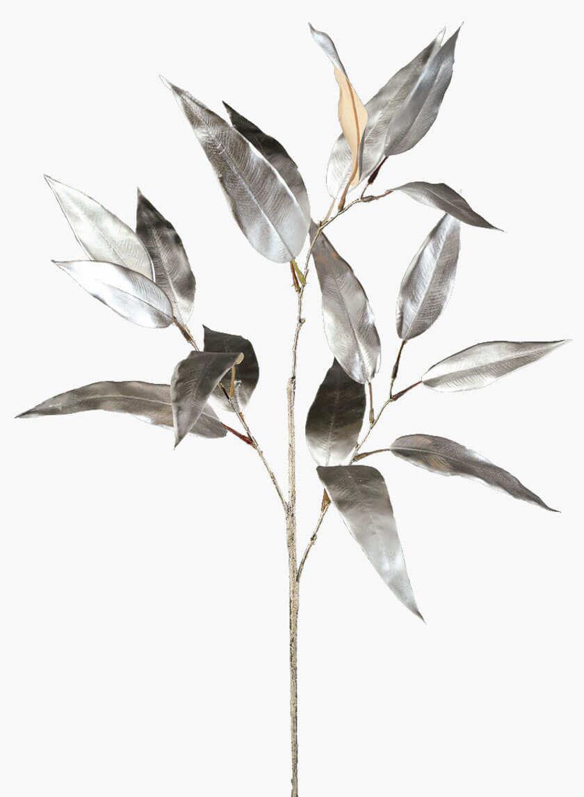 31in Long Champagne Eucalyptus Leaf Spray Decor Jamaligarden
