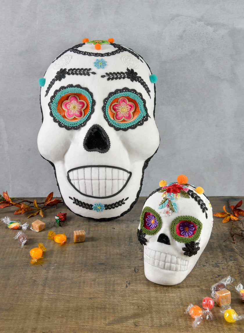 16in Calabera Mexican Skull Hanging Decor Jamaligarden